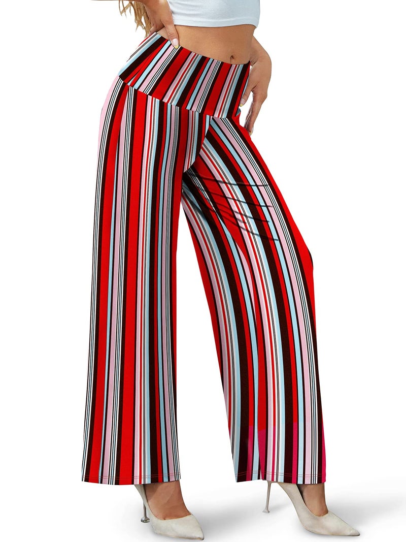 Arolina Women's Stretchy Wide Leg Palazzo Lounge Pants Casual Comfy High Waist Palazzo Pants - Image 2